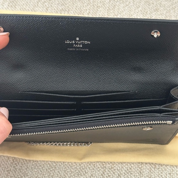 LOUIS VUITTON Long Wallet Taiga Portefeuille Accordion M30992 Ardoise - Picture 7 of 11